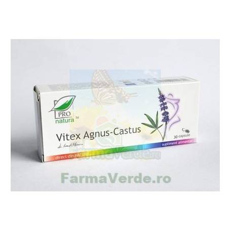 Vitex Agnus Cactus, ajuta in simptomele premenstruale, 60 capsule, Medica - Pro Natura