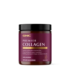 Premier Collagen Powder, Formula Premium De Peptide De Colagen Hidrolizat Fara Aroma, 141.4 G, GNC