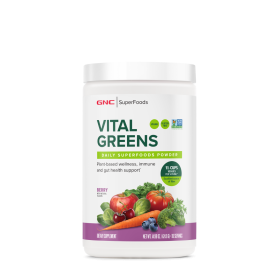 Superfoods Vital Greens Daily Superfoods Powder, Pudra Cu Super Alimente Verzi Cu Aroma De Fructe De Padure, 424.8 G, GNC