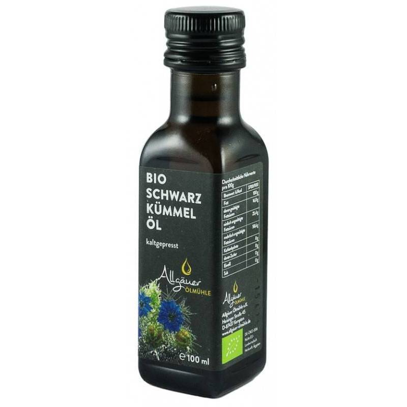 Ulei de chimion negru- eco-bio 100ml - Allgauer Olmuhle