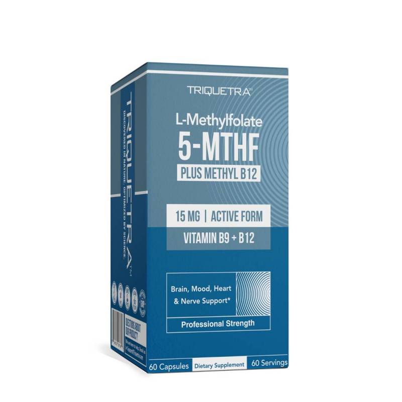 Triquetra L-methylfolate 5-MTHF, forma Bioactiva a Acidului Folic,