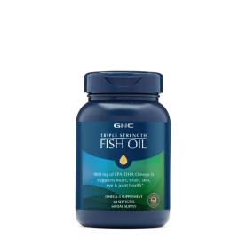 Triple Strength Fish Oil, Ulei De Peste 1000 mg Omega 3 EPA si DHA, 60 capsule, GNC