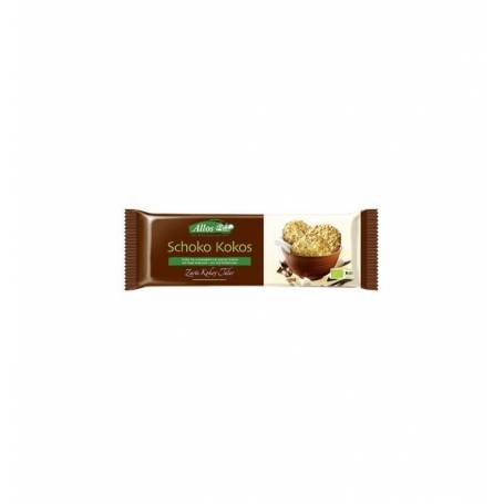 Fursecuri din nuca de cocos si ciocolata (continut de cacao 70%) - eco-bio 110g - Allos