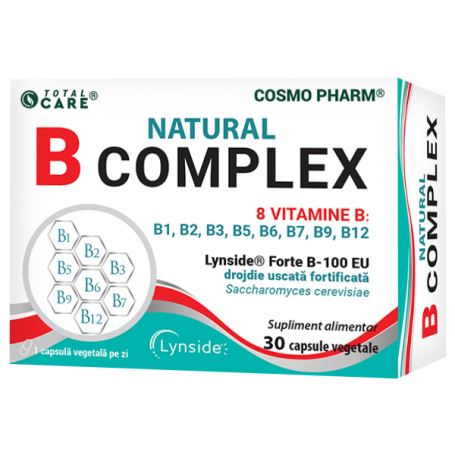 Natural Complex B - vitamine B - 30 capsule, Cosmo Pharm