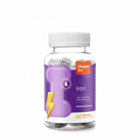 Chapter Six: Iron Supplement, Formula de fier completa, 60 Jeleuri, Zahler - GNC
