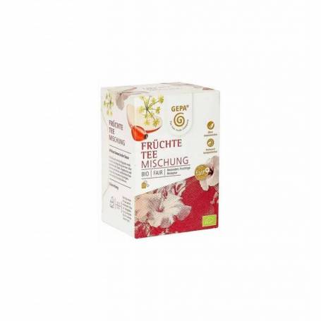 Amestec de ceai din fructe eco-bio si fairtrade, 20 pliculete a 2 g, Gepa