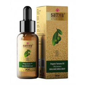 Ulei de tamanu organic, pentru piele si par, 50 ml, Sattva Ayurveda