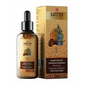 Ulei de corp cu cafea, ulei de portocale si masline, 100 ml, Sattva Ayurveda