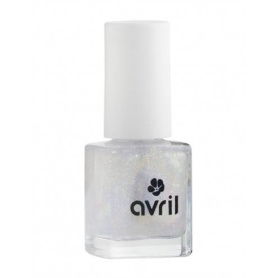 Lac de unghii Top Coat cu sclipici auriu, 7 ml, Avril