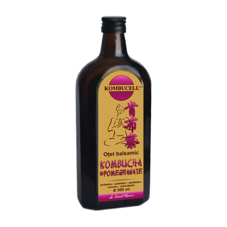 Otet Balsamic de Kombucha cu Rodie, 500 ml, Medica - ProNatura