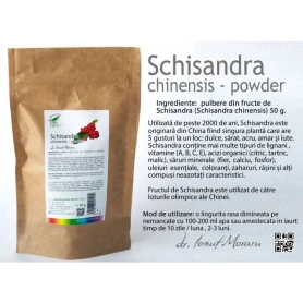 Pulbere din fructe de Schisandra, 50 g, Medica - ProNatura