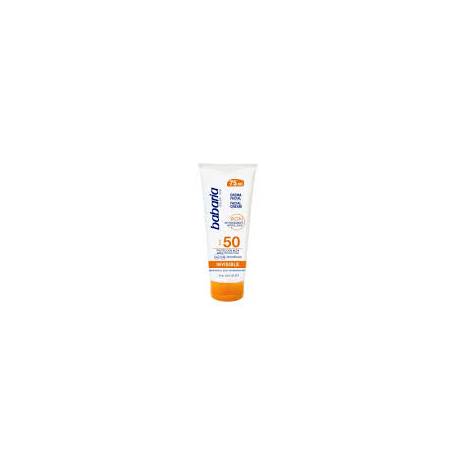 Crema pentru fata cu SPF 50, cu efect invizibil, 75 ml, Babaria