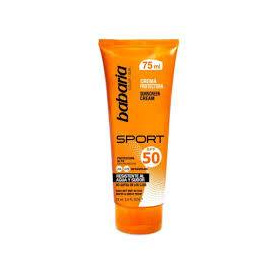 Crema cu SPF 50, rezistenta la apa si la transpiratie, Sport Sun Cream, 75 ml, Babaria