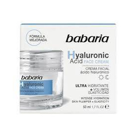 Crema de fata hidratanta cu Acid Hialuronic, 50 ml, Babaria