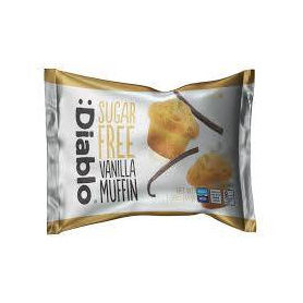 Briose cu vanilie fara adaos de zahar, 45 g, Diablo