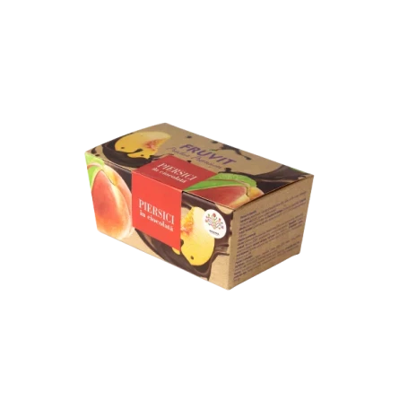 PIERSICI IN CIOCOLATA NEAGRA 150 g, FRUVIT