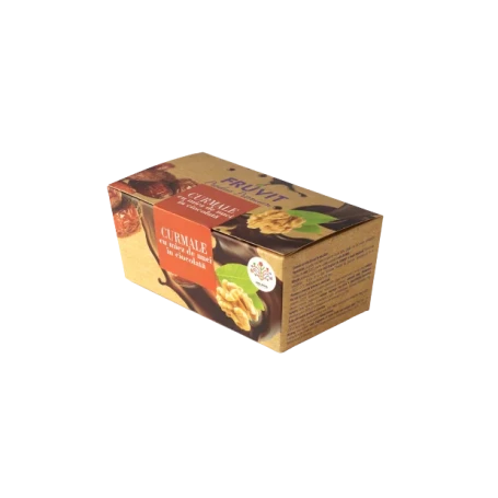 CURMALE CU MIEZ DE NUCA IN CIOCOLATA NEAGRA, 150 g, FRUVIT