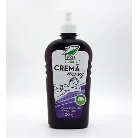 Crema de masaj, Antireumatica, cu extract de Gheara Diavolului si Ardei Iute, 500 g, Medica - ProNatura