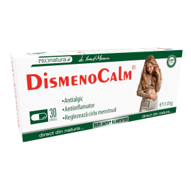 DismenoCalm, sprijina confortul menstrual, 30 capsule, Medica - Pro Natura