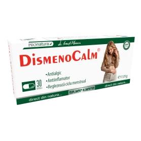 DismenoCalm, sprijina confortul menstrual, 30 capsule, Medica - Pro Natura