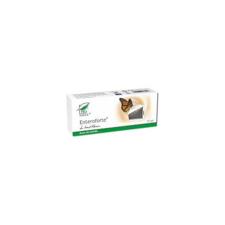 Enteroforte, ajuta la absorbtia gazelor intestinale, 30 capsule, Medica - Pro Natura