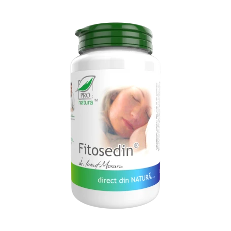 Fitosedin, sustine organismul in perioadele de stres, 60 capsule, Medica - Pro Natura