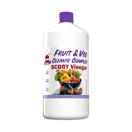Solutie pentru curatarea si protejarea alimentelor, FRUIT & VEG CLEANING COMPLEX SCOBY, 1 L, Medica - ProNatura