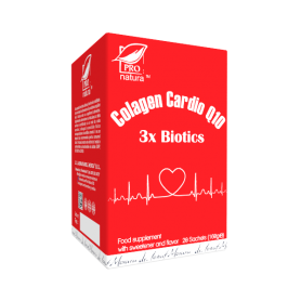 Collagen Cardio Q10 3 x Biotics, 20 plicuri, Medica - Pro Natura