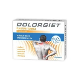 DOLORGIET - plasturi termici pentru dureri, 10 bucati, ZDROVIT