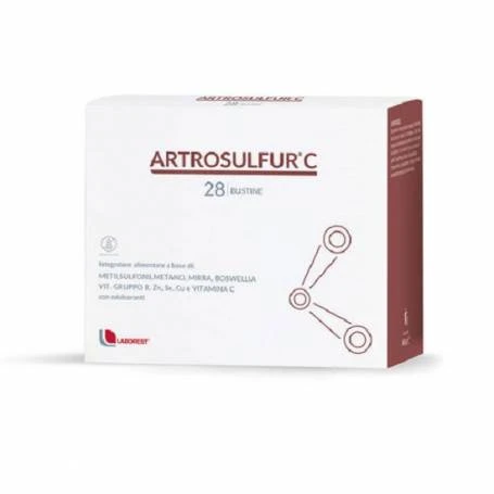 ARTROSULFUR C - complex de MSM, vitamina C si minerale, 28 plicuri, LABOREST