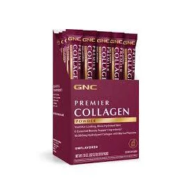 Premier Collagen Powder, Formula Premium Colagen Hidrolizat fara Aroma, 20 plicuri, Gnc