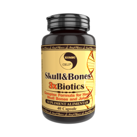 Skull Bones 3x Biotics, sustine sanatatea articulatiilor si a oaselor, 90 capsule, Medica - Pro Natura