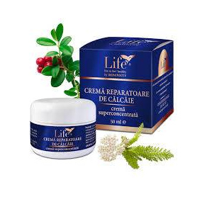 Crema reparatoare de calcaie, 50 ml, Life Bio
