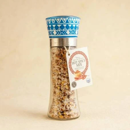 Rasnita sare reutilizabila - hot spicy mix - 160 g, Salt Odyssey