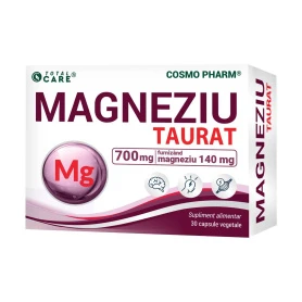 Magneziu taurat 700 mg - 140mg Mg elemental, 30 capsule - Cosmo Pharm