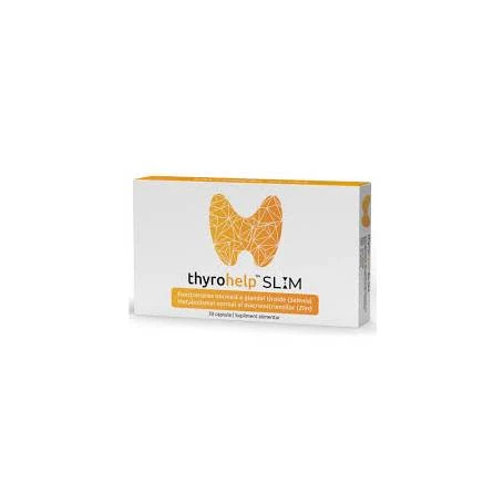 Thyrohelp Slim, ajuta la functionarea normala a glandei tiroide, 30 capsule, Naturpharma