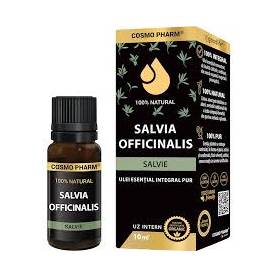 Ulei esential integral de Salvie Dulce, Salvia Sclarea, 10 ml, Cosmo Pharm