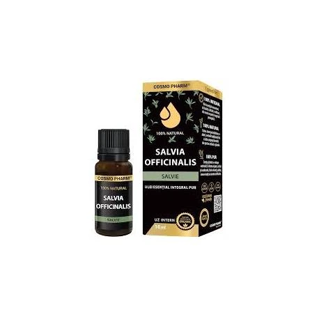 Ulei esential integral de Salvie Dulce, Salvia Sclarea, 10 ml, Cosmo Pharm