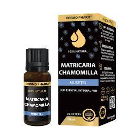 Ulei esential integral de Musetel, Matricaria Chamomilla, 10 ml, Cosmo Pharm