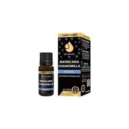 Ulei esential integral de Musetel, Matricaria Chamomilla, 10 ml, Cosmo Pharm