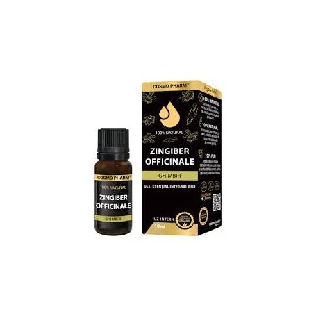 Ulei esential integral de Ghimbir, 10 ml, Cosmo Pharm