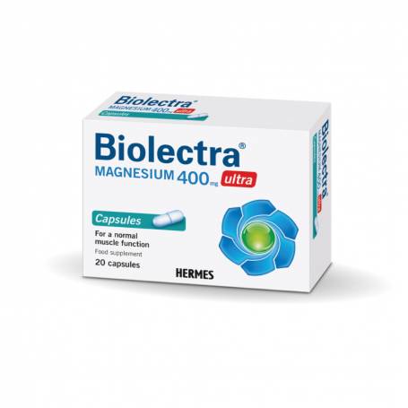 BIOLECTRA MAGNESIUM ULTRA, 400 mg, 20 capsule, VEDRA - Hermes Arzneimittel