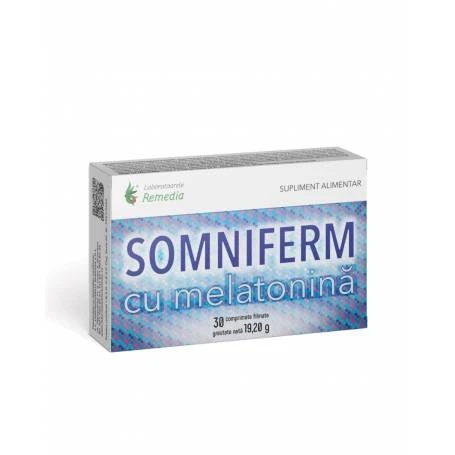 SOMNIFERM + MELATONINA, 30 comprimate, REMEDIA