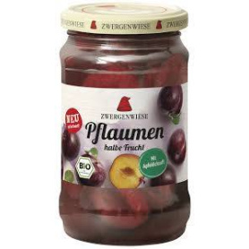 Compot de prune jumatati, fara zahar, 360 g, Zwergenwiese