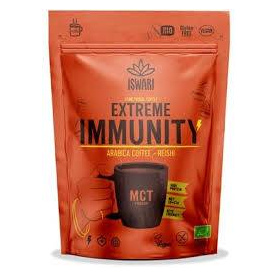 Cafea cu MCT, Cafea Arabica, Cacao si Reishi, Extreme Immunity, eco-bio,  200 g, Iswari