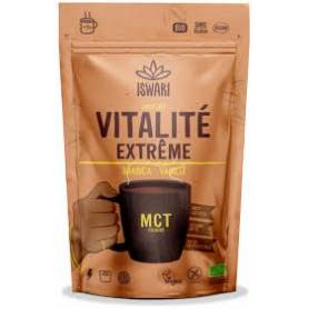 Cafea cu MCT, cafea arabica si vanilie, eco-bio, Extreme Vitality, 200 g, Iswari