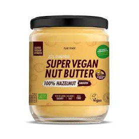Crema fina din alune de padure, Super Vegan Nut Butter, fara zahar, eco-bio, Super Vegan, 400 g, Iswari