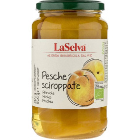 Compot de piersici, eco-bio si fairtrade, 560 g, LaSelva
