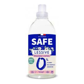 Detergent pentru rufe cu parfum proaspat de bumbac, fara alergeni, eco-bio, 1000 ml, Safe