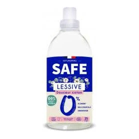 Detergent pentru rufe cu parfum proaspat de bumbac, fara alergeni, eco-bio, 1000 ml, Safe